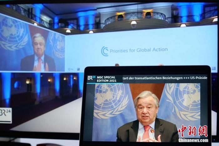 資料圖：聯(lián)合國(guó)秘書長(zhǎng)古特雷斯。
<a target='_blank' href='http://www.chinanews.com/'>中新社</a>記者 彭大偉 攝