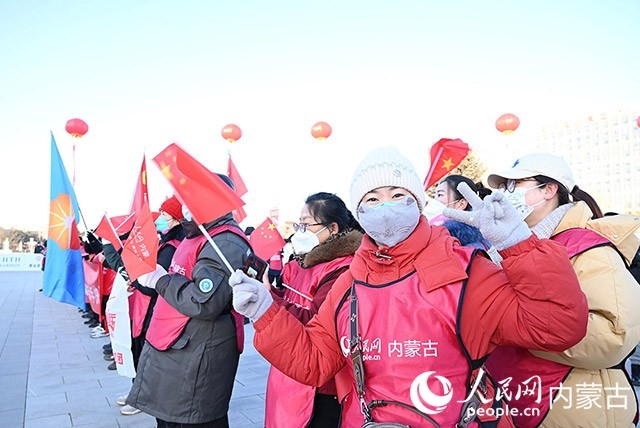 2022年呼和浩特市第七屆徒步迎新活動(dòng)現(xiàn)場(chǎng)。人民網(wǎng) 劉藝琳攝