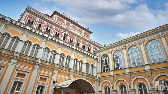  △當(dāng)?shù)貢r(shí)間3月21日，莫斯科，克里姆林宮。（總臺(tái)央廣記者潘毅拍攝）