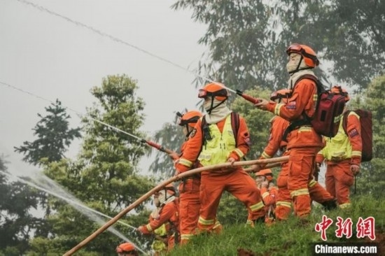 演練現(xiàn)場(chǎng)。瀘州消防供圖