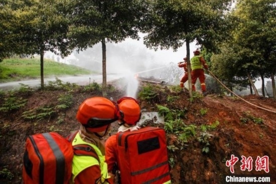 演練現(xiàn)場(chǎng)。瀘州消防供圖