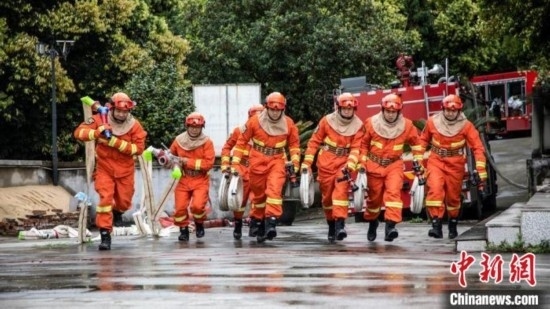 演練現(xiàn)場(chǎng)。瀘州消防供圖