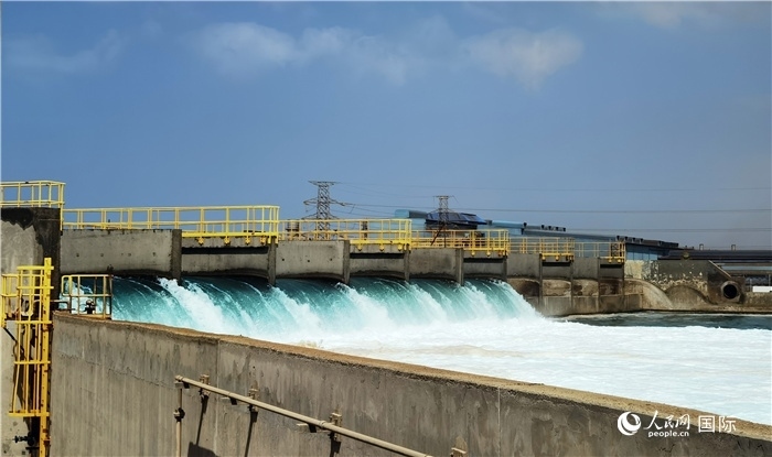 圖為取排水工程項目一景。人民網(wǎng)記者管克江攝