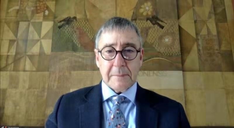 里斯本大學(xué)孔子學(xué)院葡方院長(zhǎng)若昂·巴雷羅。中國(guó)駐葡萄牙大使館供圖