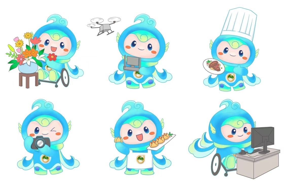 大賽吉祥物“泉能能”。濟(jì)南市籌委會供圖