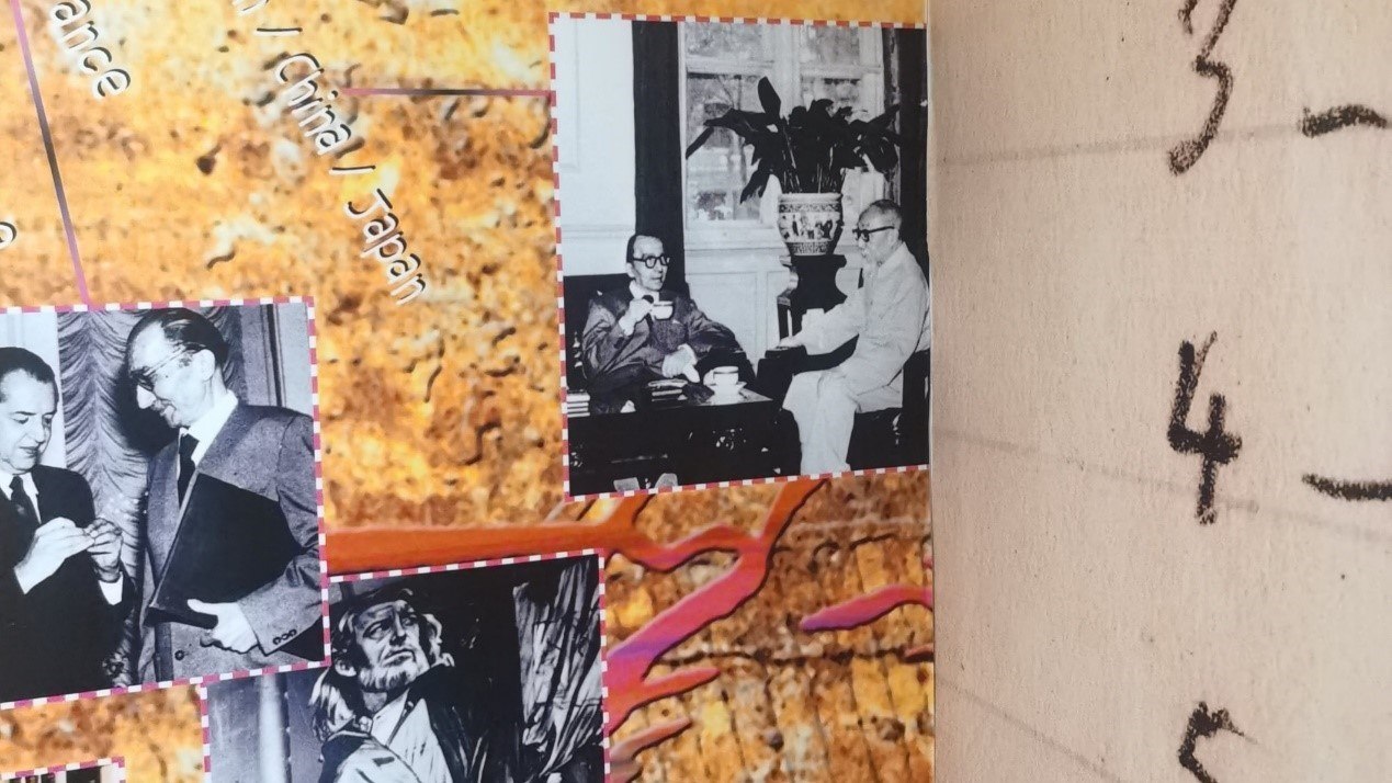 1957年，卡贊扎基斯第二次訪問中國，期間與作家茅盾進行交流。人民網(wǎng)記者 葛泰佚攝