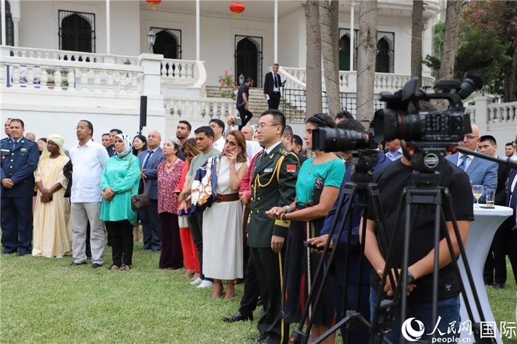 圖為招待會現(xiàn)場。人民網(wǎng)記者 王傳寶攝