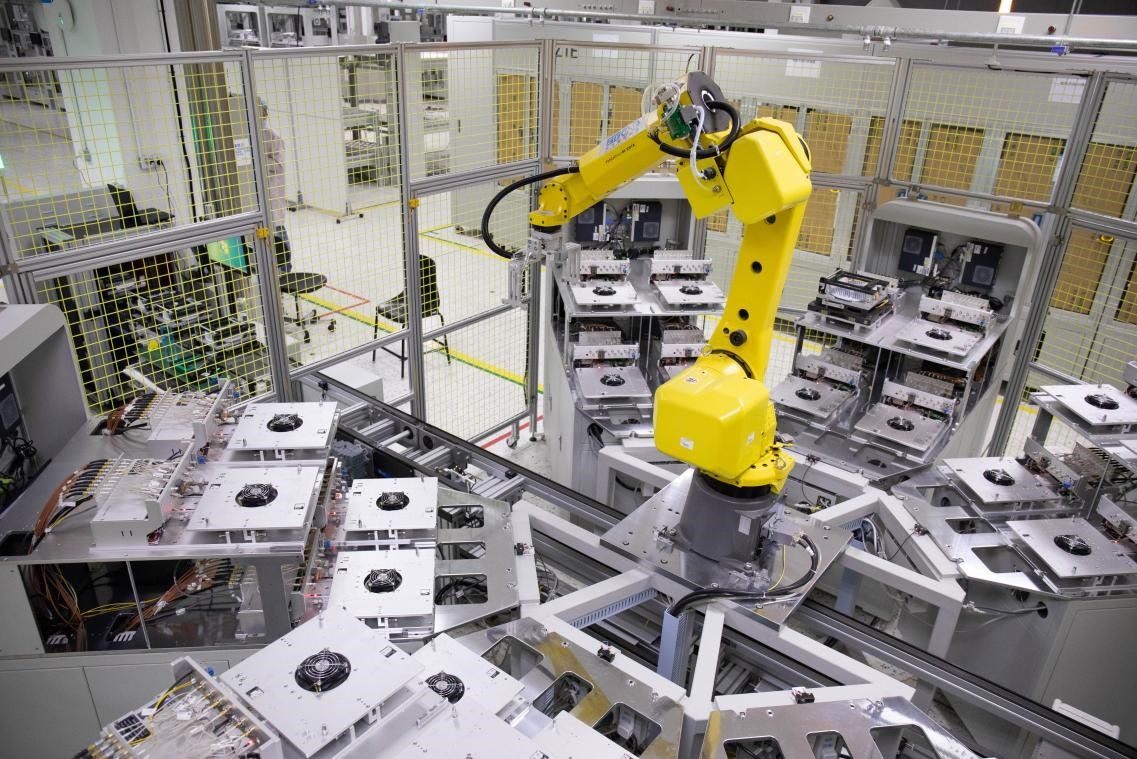 中興通訊“5G全連接智能工廠”。受訪者供圖