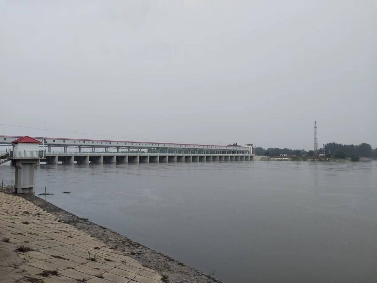 獨流減河進洪閘。受訪者供圖