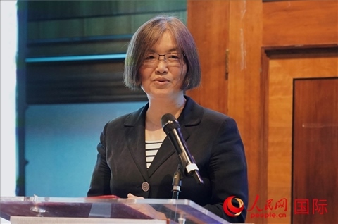 薛伶致辭。人民網(wǎng) 郭錦標(biāo)攝