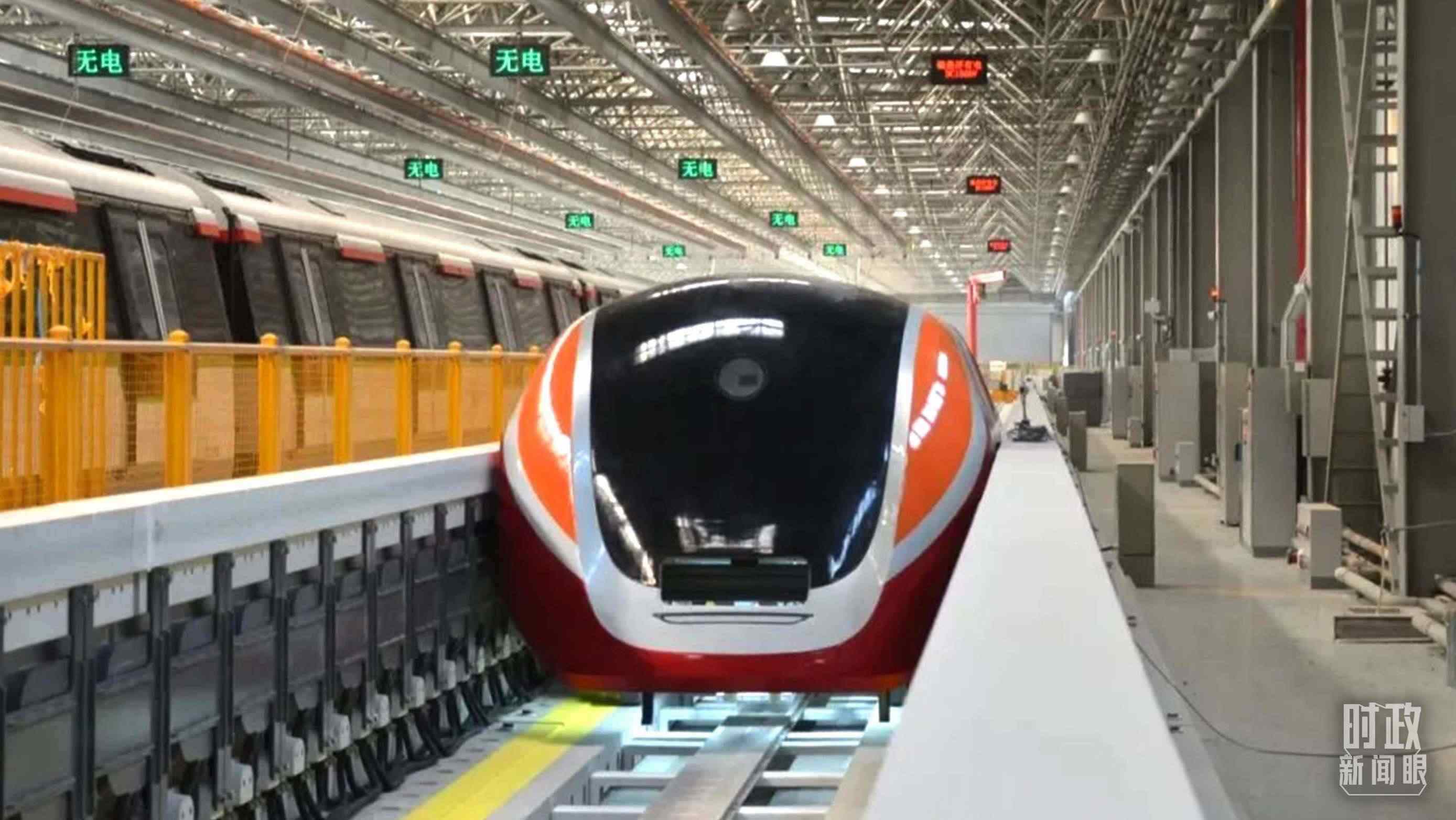 △3月31日，由中國中車自主研制的國內首套高溫超導電動懸浮全要素試驗系統(tǒng)完成首次懸浮運行。（圖/中車齊齊哈爾車輛有限公司）