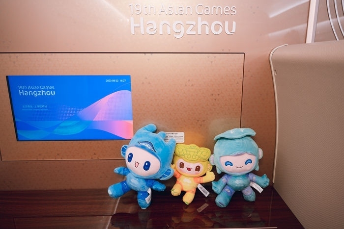亞運(yùn)會吉祥物。上海鐵路局融媒體中心供圖