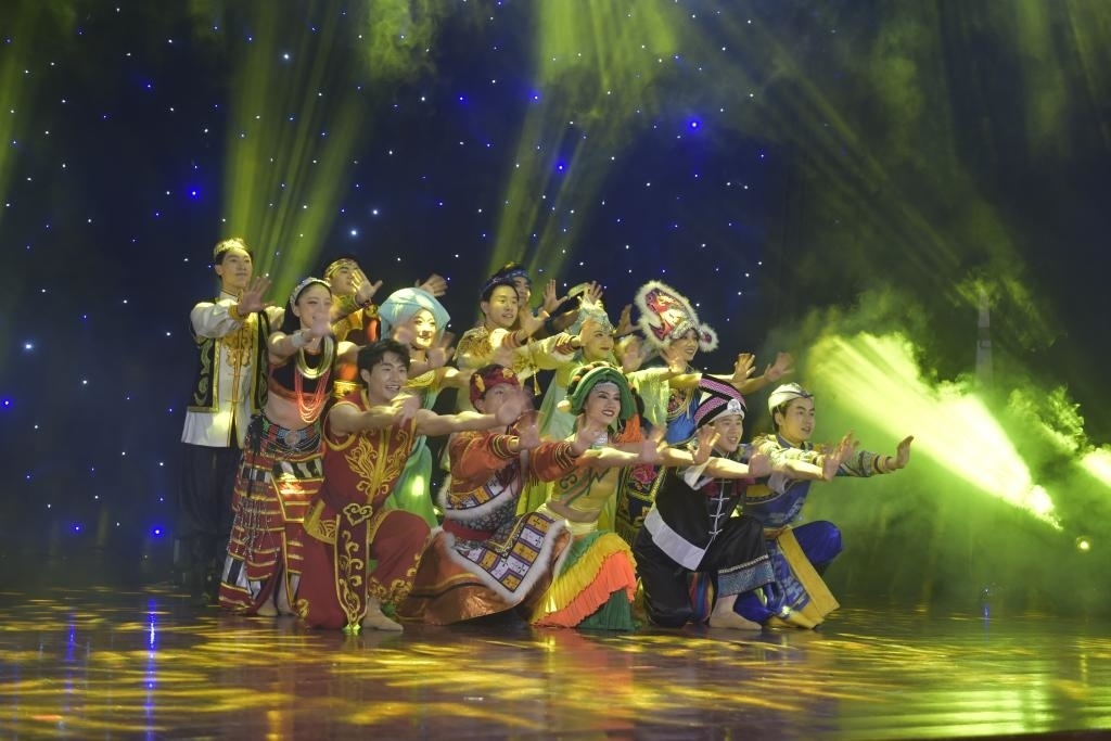 5月27日，演員在柬埔寨金邊真臘歌劇院演出。