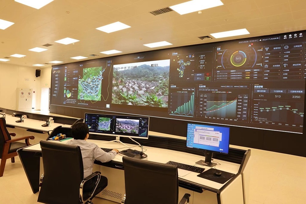 景邁山遺產(chǎn)監(jiān)測(cè)中心。普洱景邁山古茶林保護(hù)管理局供圖