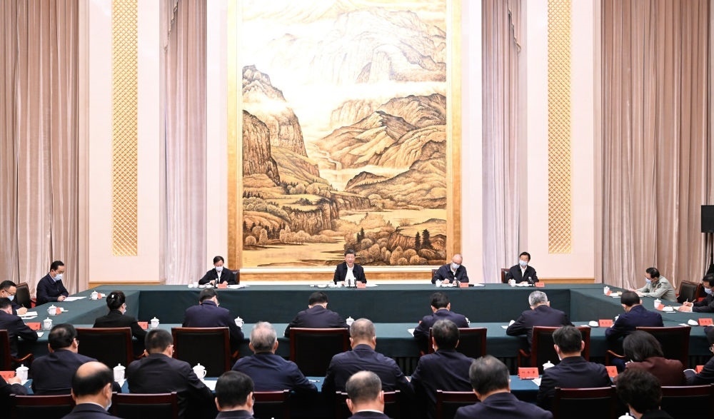  2023年5月17日上午，習(xí)近平在西安聽(tīng)取陜西省委和省政府工作匯報(bào)并發(fā)表重要講話。