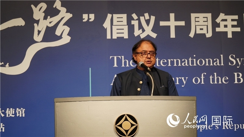 巴基斯坦駐日大使塔拉爾發(fā)言。人民網(wǎng) 蔣曉辰攝