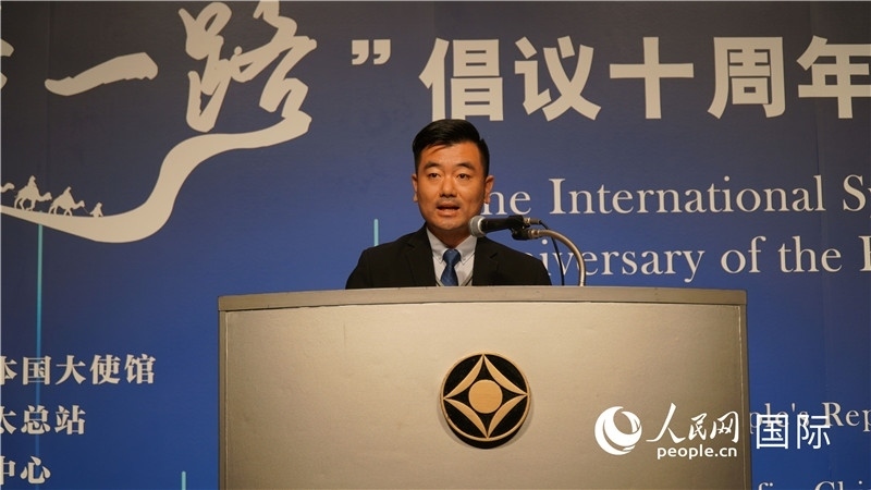 泰中“一帶一路”研究中心主任威倫發(fā)言。人民網(wǎng) 蔣曉辰攝