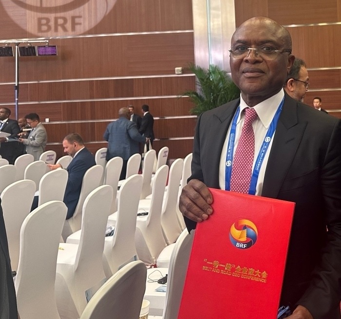 “一帶一路”企業(yè)家大會的外方代表。人民網(wǎng)記者 申佳平攝