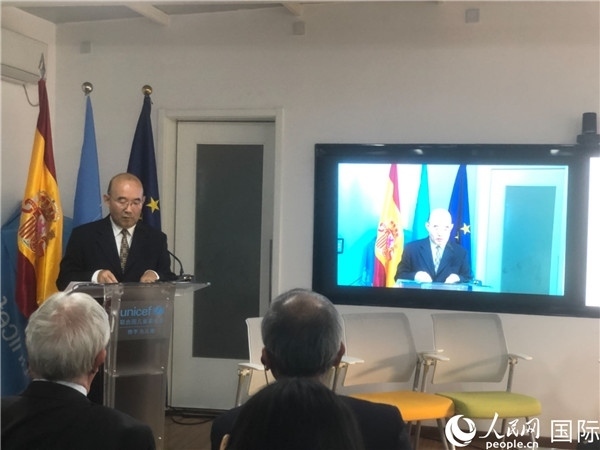 生態(tài)環(huán)境部應(yīng)對氣候變化司一級巡視員孫楨在研討會上致辭。 人民網(wǎng)記者 趙健攝