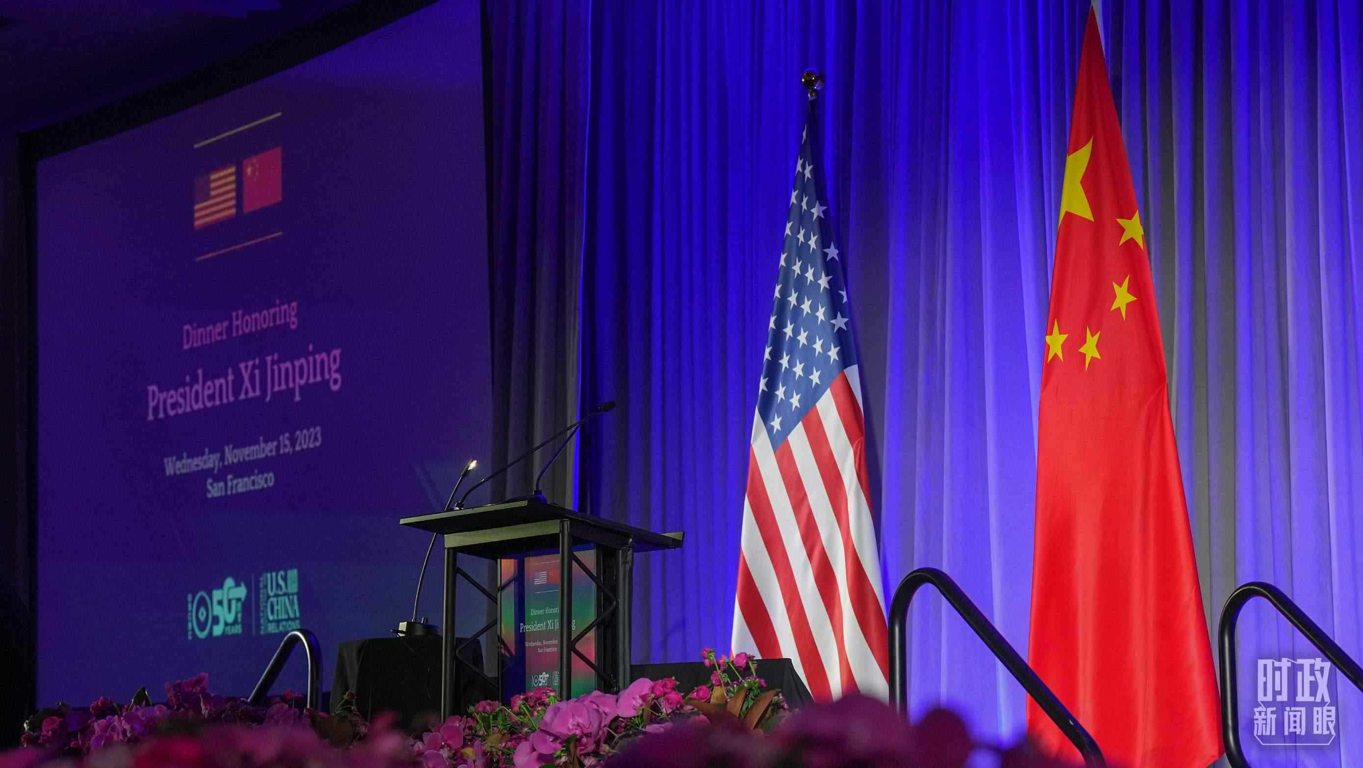 歡迎宴會當(dāng)晚，習(xí)近平在這里發(fā)表演講。（總臺國廣記者李晉拍攝）