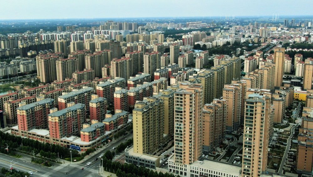 這是2021年6月23日拍攝的蘭考縣縣城（無(wú)人機(jī)照片）。新華社記者 李安 攝