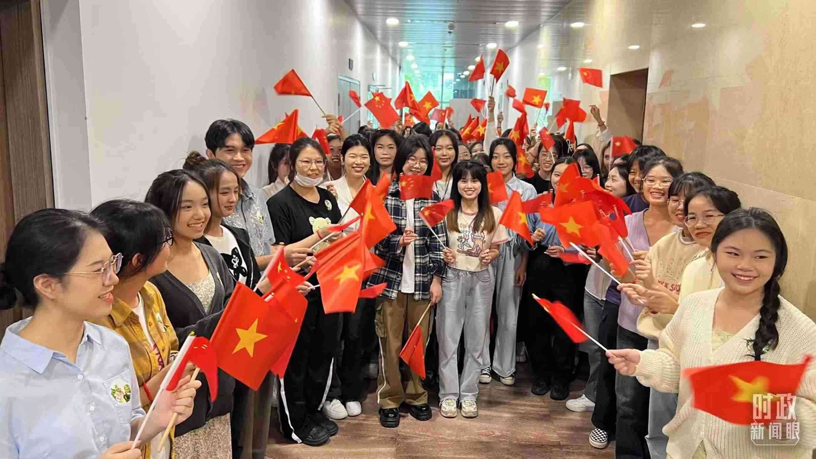 △中越青年齊聚一堂。（總臺央視記者程鋮拍攝）