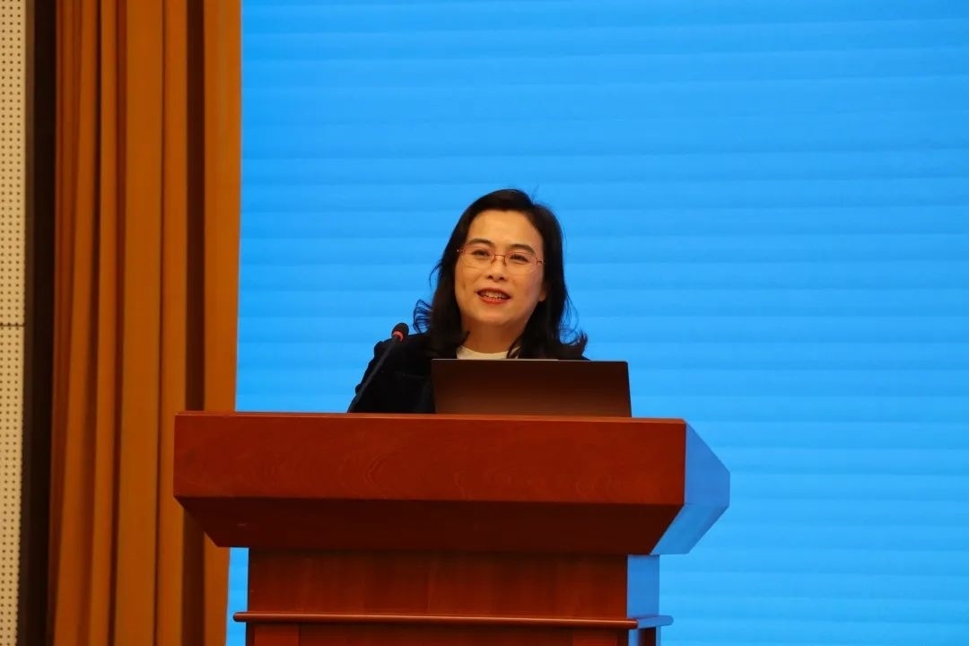 浙江師范大學副校長張建珍致辭。主辦方供圖