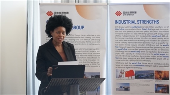 南非獨(dú)立傳媒集團(tuán)代表諾爾萬(wàn)德?tīng)?恩齊扎發(fā)言。 人民網(wǎng) 張茜攝