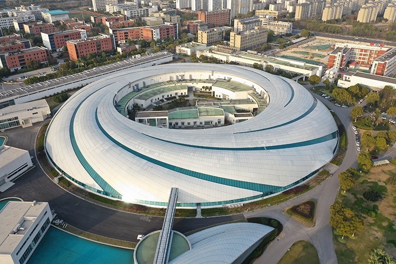 2019年3月12日，航拍上海光源項目。