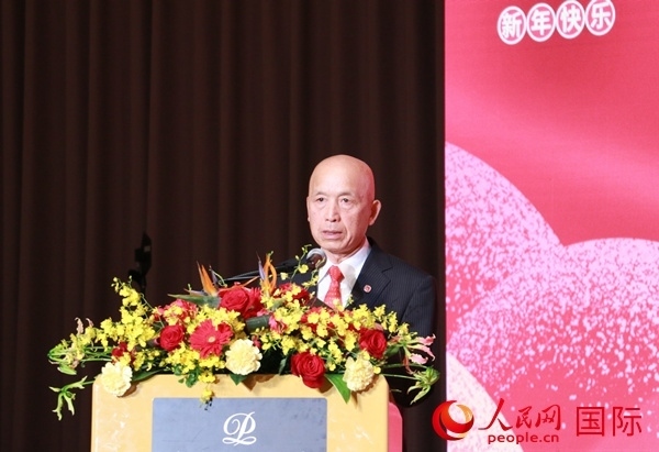 全華聯(lián)理事長賀乃和致辭。人民網(wǎng) 許可攝