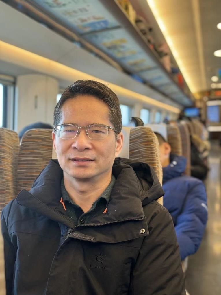 楊萬坤乘坐高鐵往返京津。（采訪對象供圖）