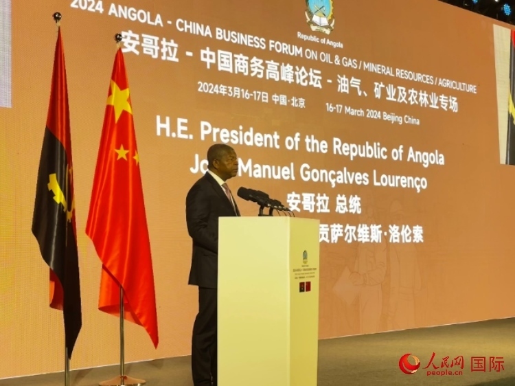 安哥拉總統(tǒng)若昂·曼努埃爾·貢薩爾維斯·洛倫索。人民網(wǎng)記者 張榮攝