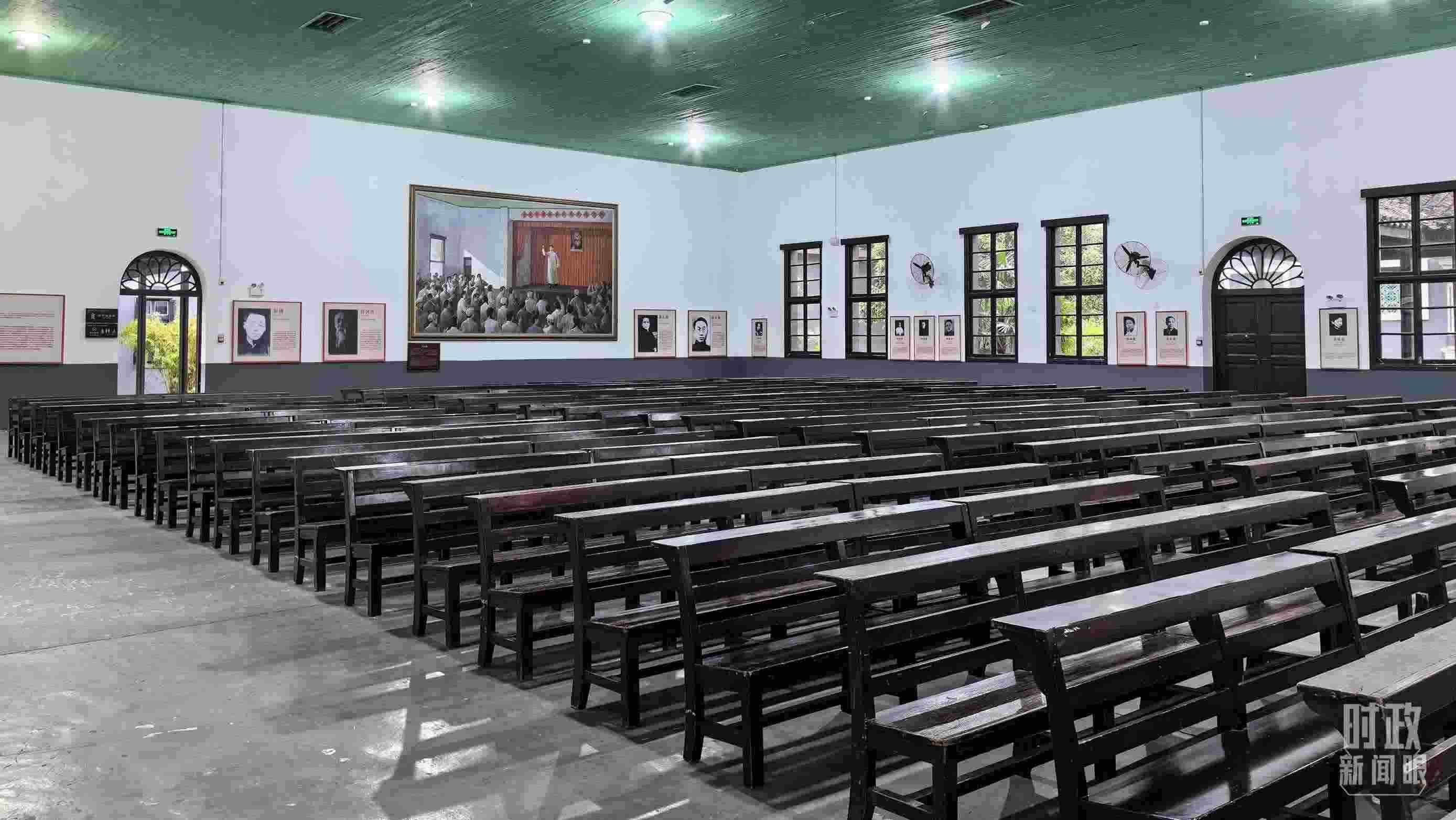 △湖南第一師范學院（城南書院校區(qū)）大禮堂。（總臺央視記者趙化拍攝）