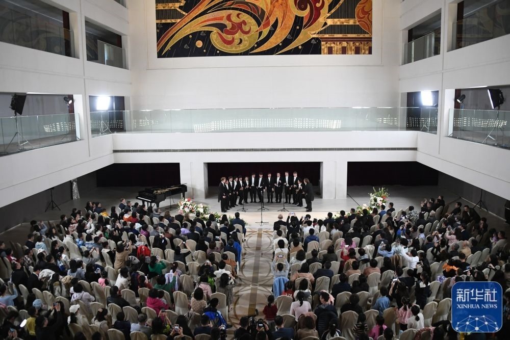 3月21日拍攝的“春暖·金融街韻律專場音樂會”現場。新華社記者 任超 攝