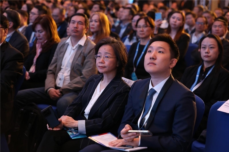 沈敏娟大使出席論壇。蒙政府官網(wǎng)供圖