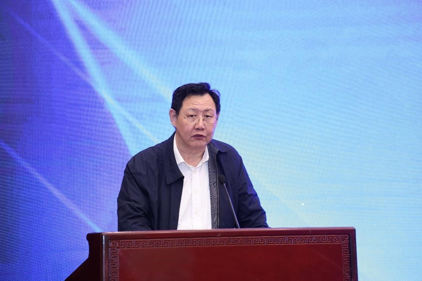 中國物流與采購聯(lián)合會(huì)黨委副書記余平致辭。主辦方供圖