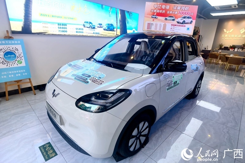 五菱汽車(chē)推出置換補(bǔ)貼。人民網(wǎng)記者 陳燕攝