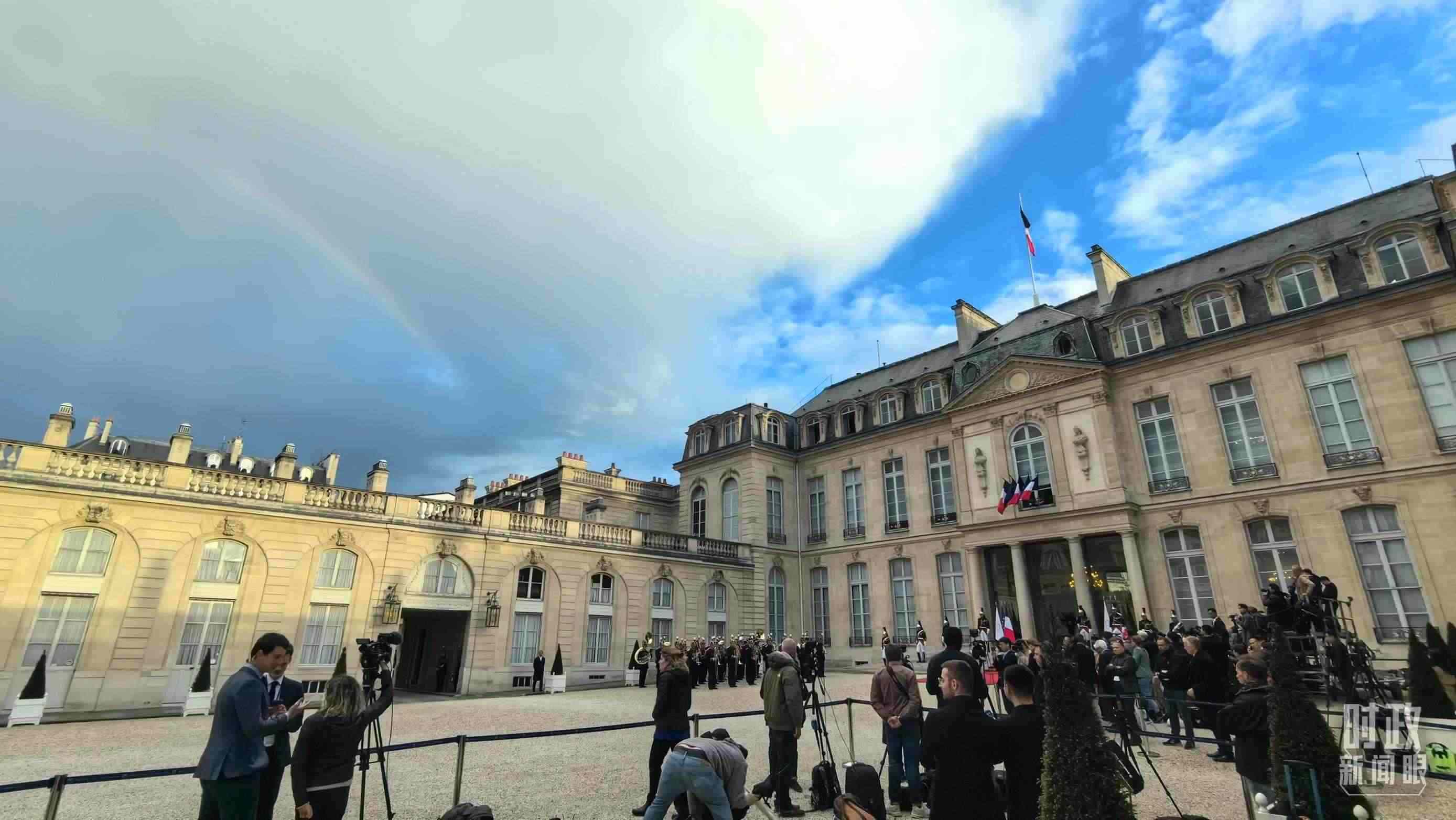 △愛麗舍宮。（總臺央視記者馬超拍攝）