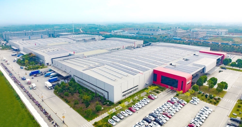 圖為德力西電氣蕪湖工廠（無人機(jī)照片）。（德力西集團(tuán)供圖）