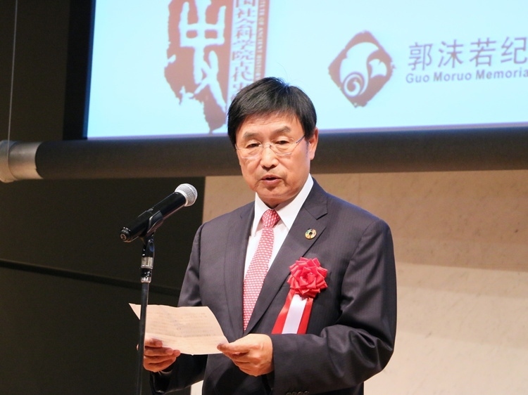 日中友好會館中國代表理事黃星原致辭。人民網(wǎng) 許可攝