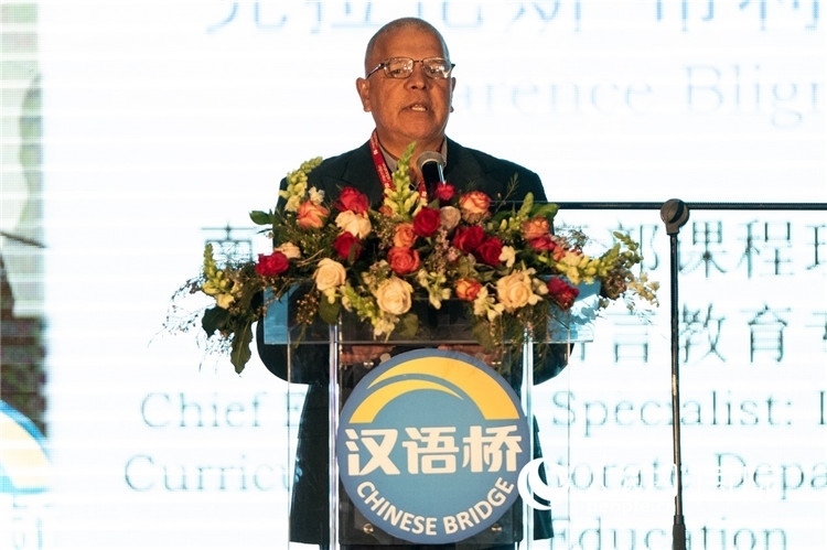 南非基教部專家克拉倫斯·布利格諾特做主旨發(fā)言。人民日報非洲中心分社 希拉茲·莫林攝