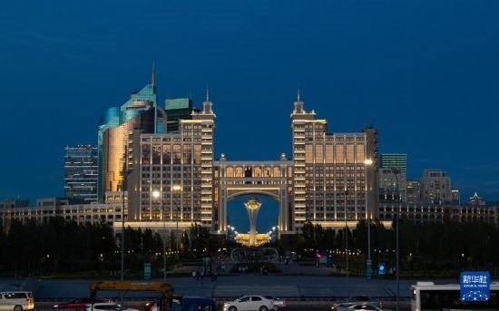 這是7月1日拍攝的哈薩克斯坦首都阿斯塔納街景。新華社記者 白雪騏 攝