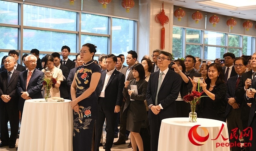 招待會(huì)現(xiàn)場(chǎng)。人民網(wǎng) 李帆攝