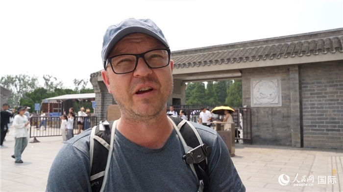 圖為德國(guó)籍游客安德烈亞斯·西伯特。人民網(wǎng)記者 吳超嵐攝