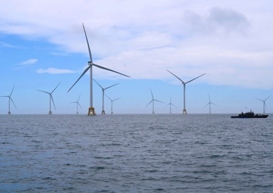 2024年6月19日拍攝的三峽集團漳浦二期海上風電項目。新華社記者 林善傳 攝