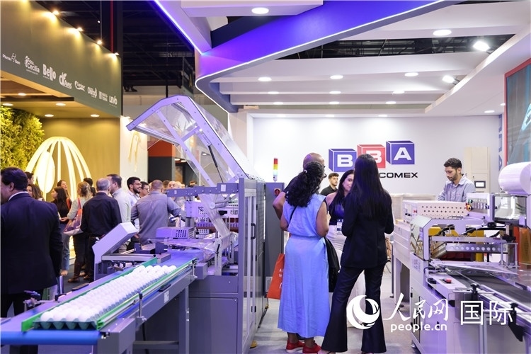 巴西國際動物蛋白展覽會現(xiàn)場。人民網(wǎng)記者 時元皓攝