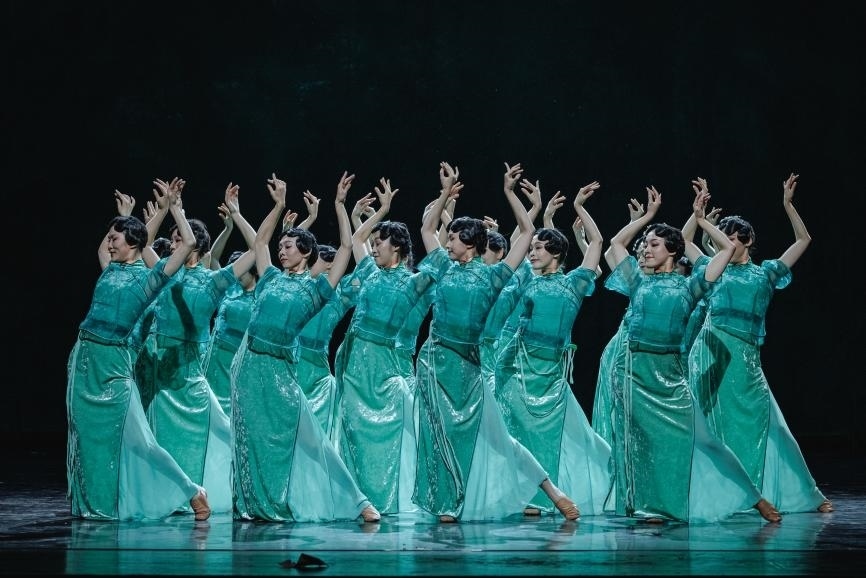 舞劇《熱血當(dāng)歌》演出現(xiàn)場(chǎng)。主辦方供圖