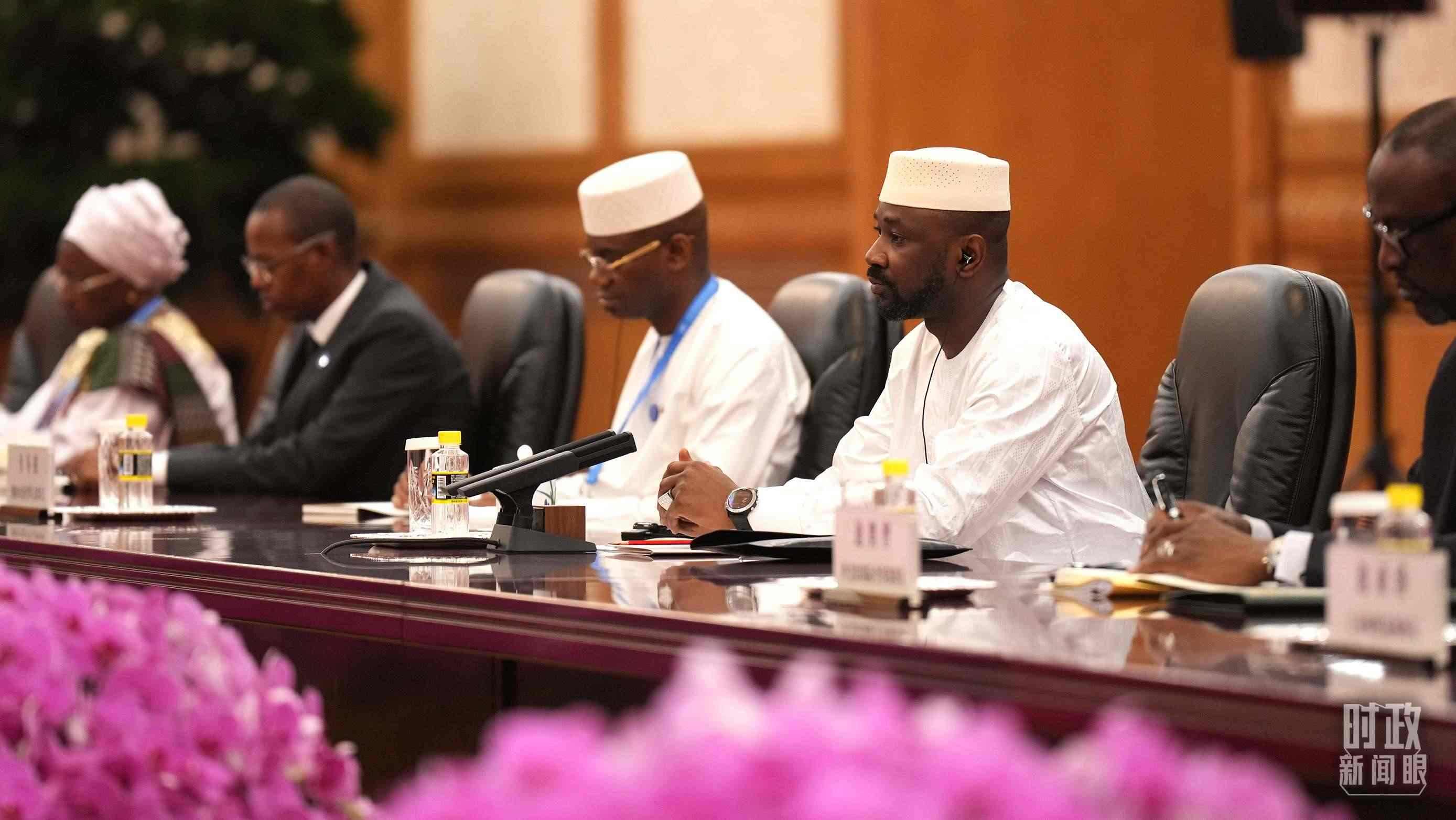 △馬里總統(tǒng)戈伊塔。（總臺(tái)記者李晉拍攝）