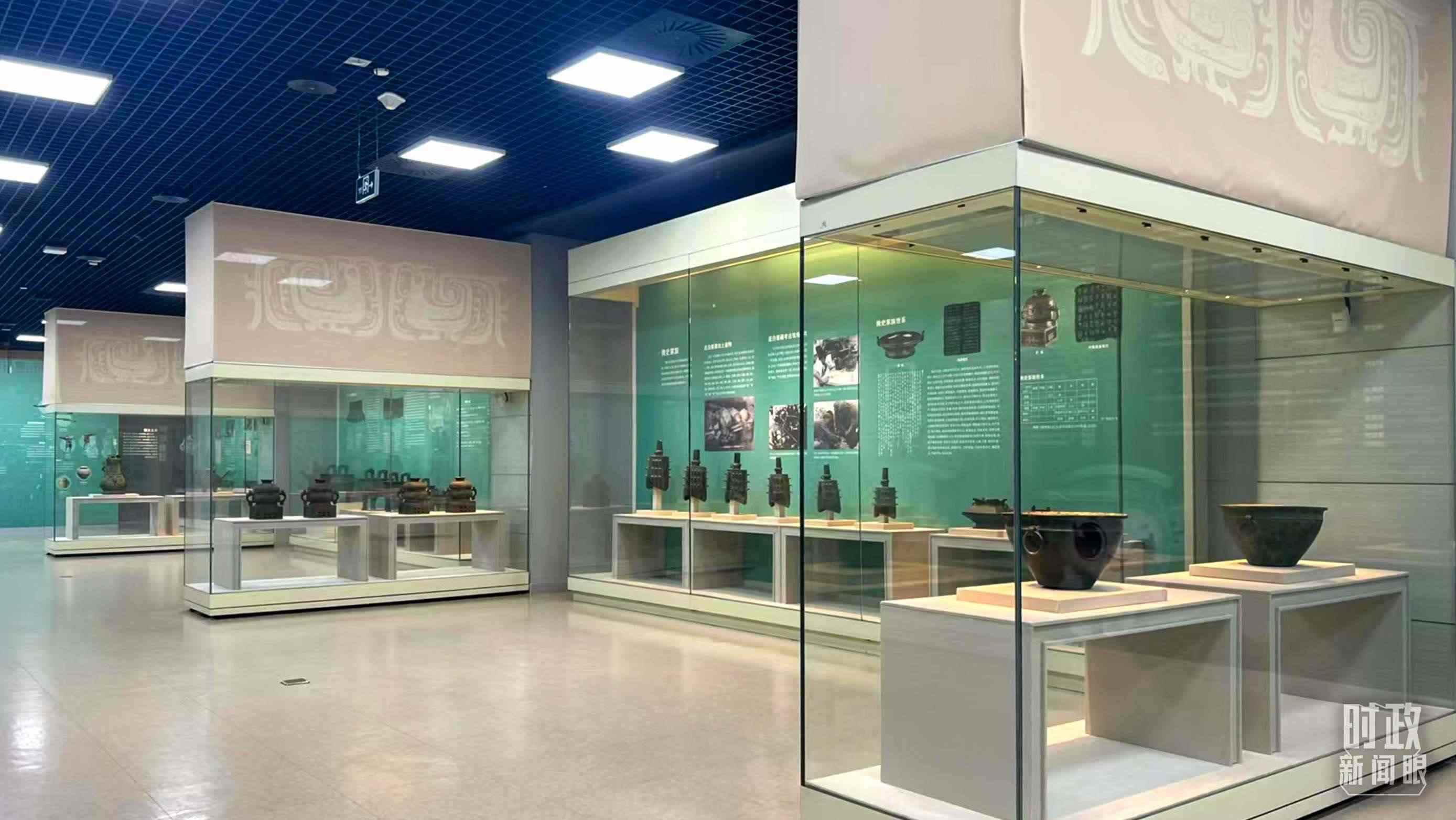 △ 寶雞青銅器博物院內(nèi)展陳。（總臺(tái)記者崔剛拍攝）