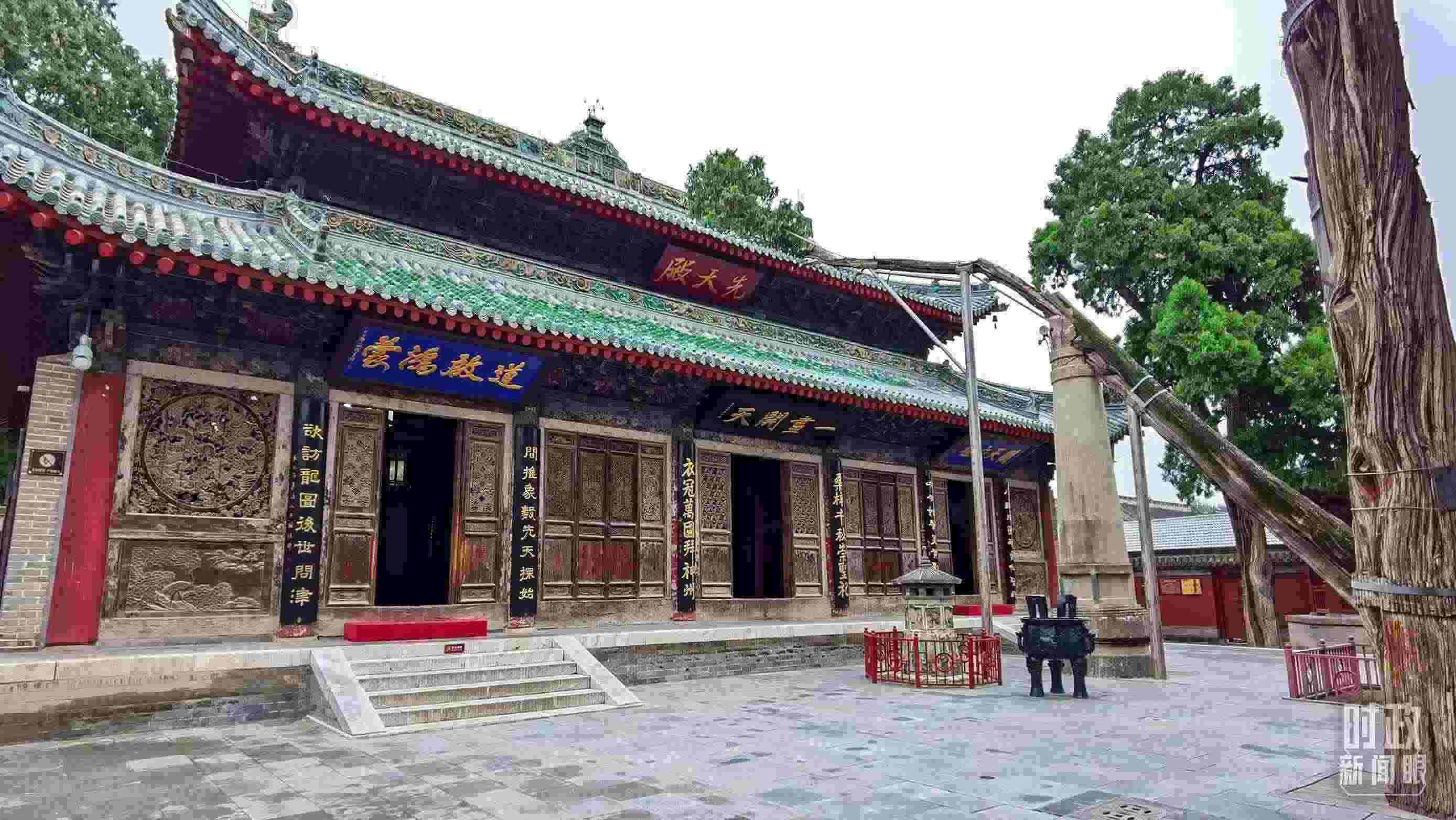 △ 伏羲廟。（總臺(tái)央視記者郭鴻拍攝）